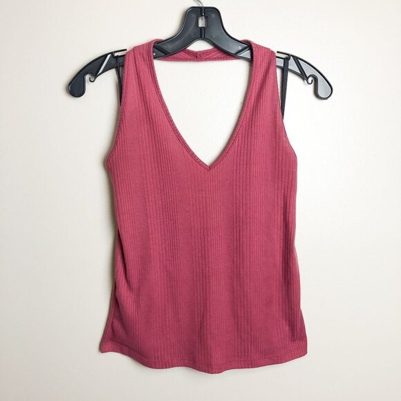 Popular2 Tops - Popular2 Ribbed Halter Tank Top